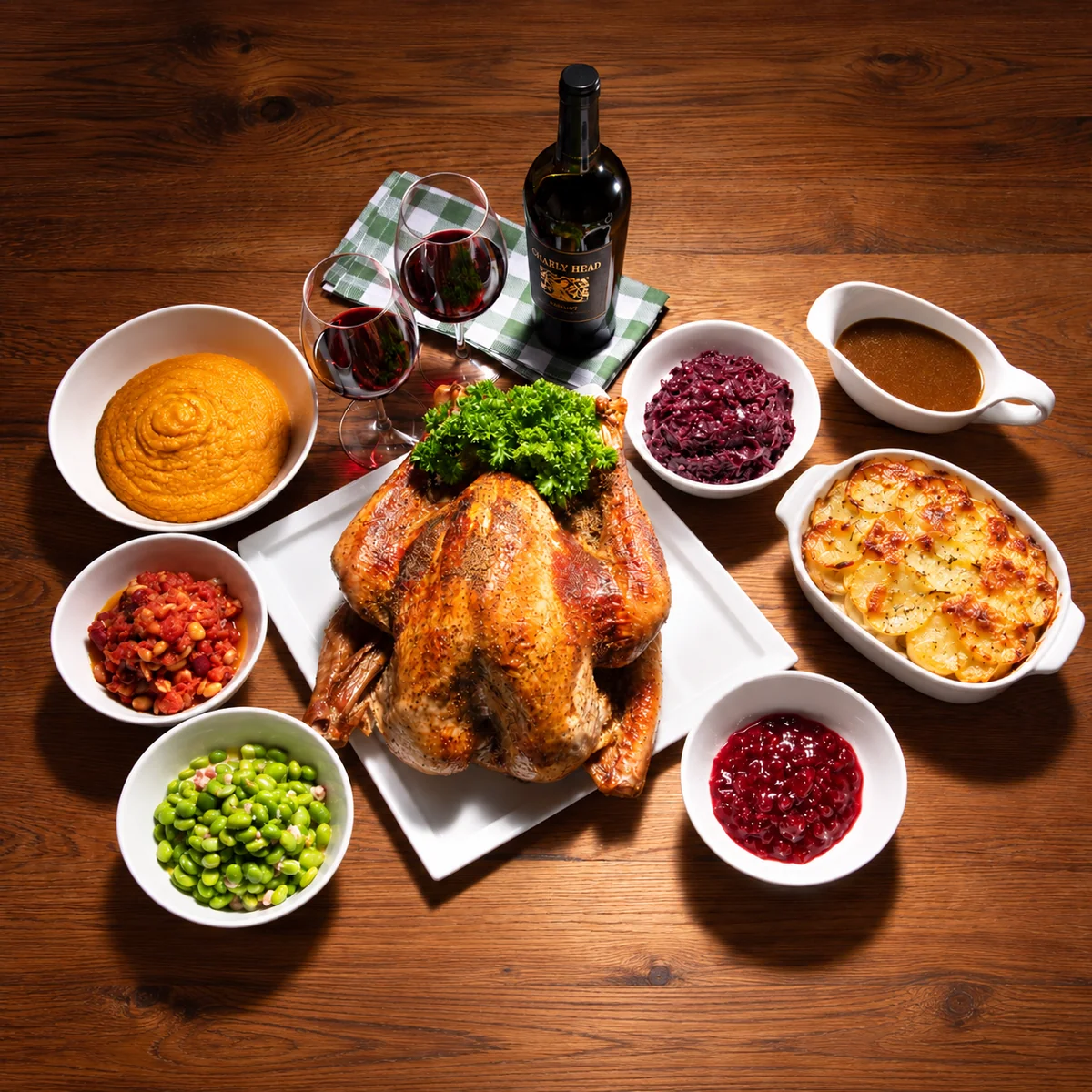 Pute in Thanksgivingzubereitung