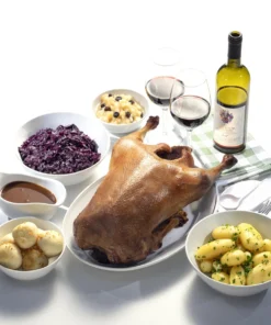 Gänsebraten mit 5 Beilagen für 4 Personen